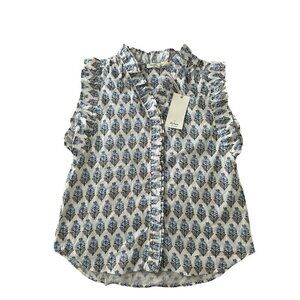 Dylan Women’s Top Size S Cotton  Blouse Printed New